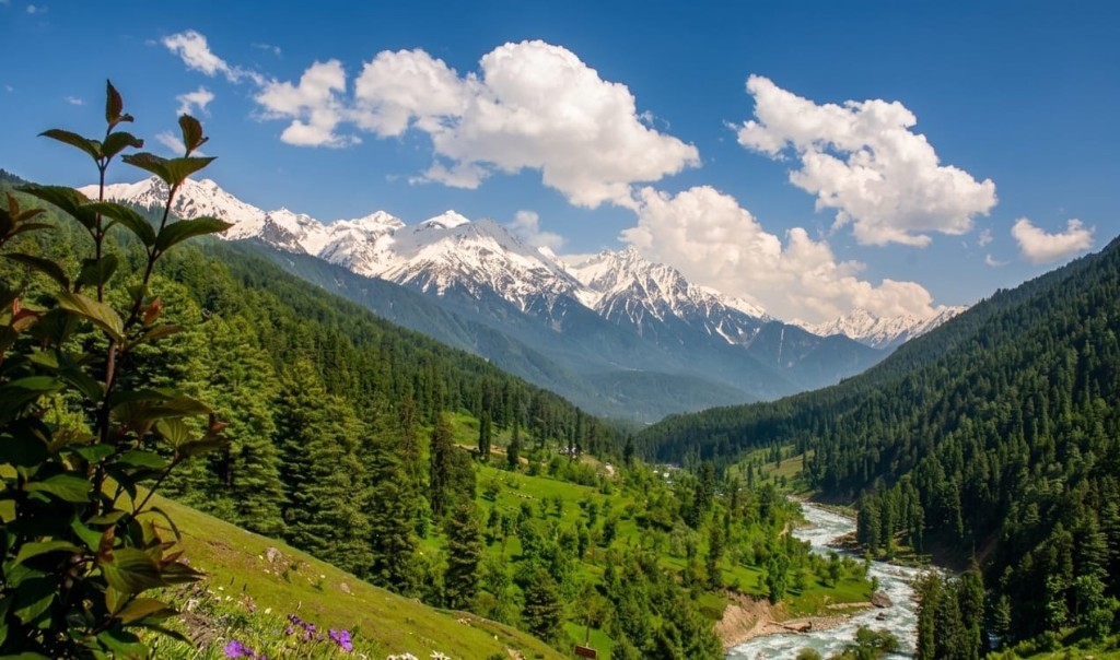 Mountain valley in Kashmir